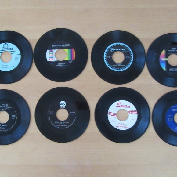 45 RPM lot of 40 vinyl records for jukebox - 1960s rock & roll, pop, classics - Picture 3 of 4
